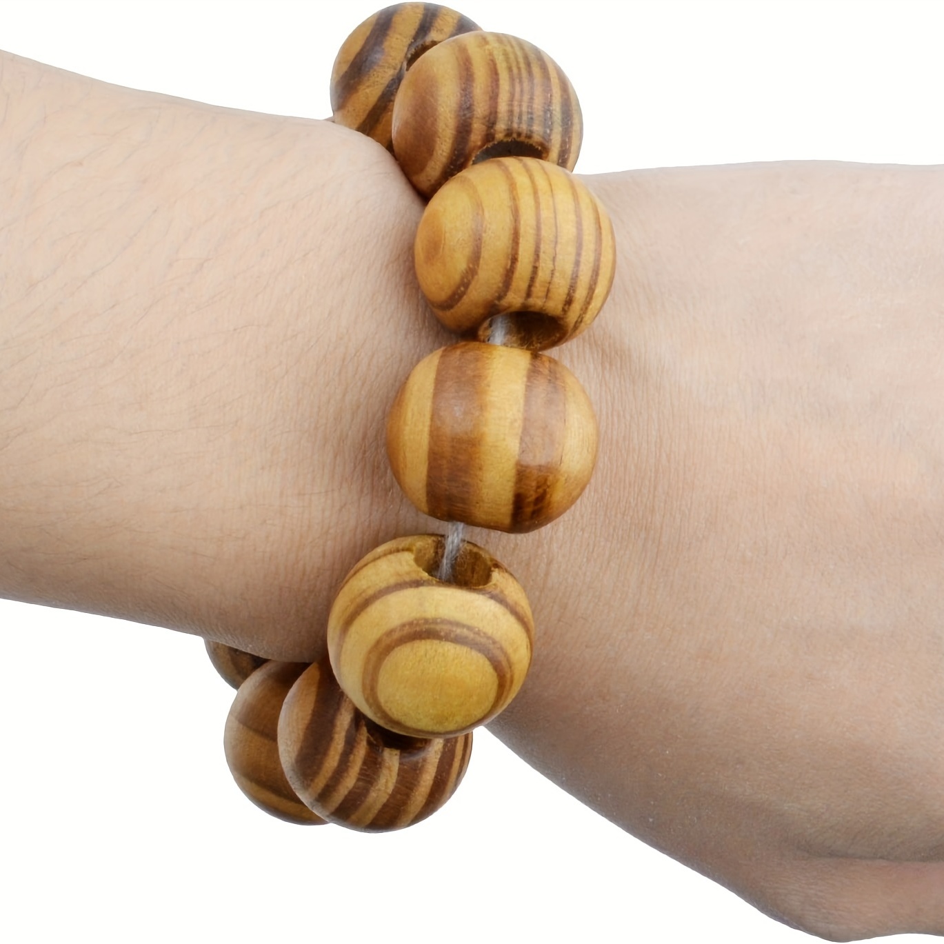 100 Natural Wooden Beads 18mm Round Spacer Beads DIY Jewelry Making